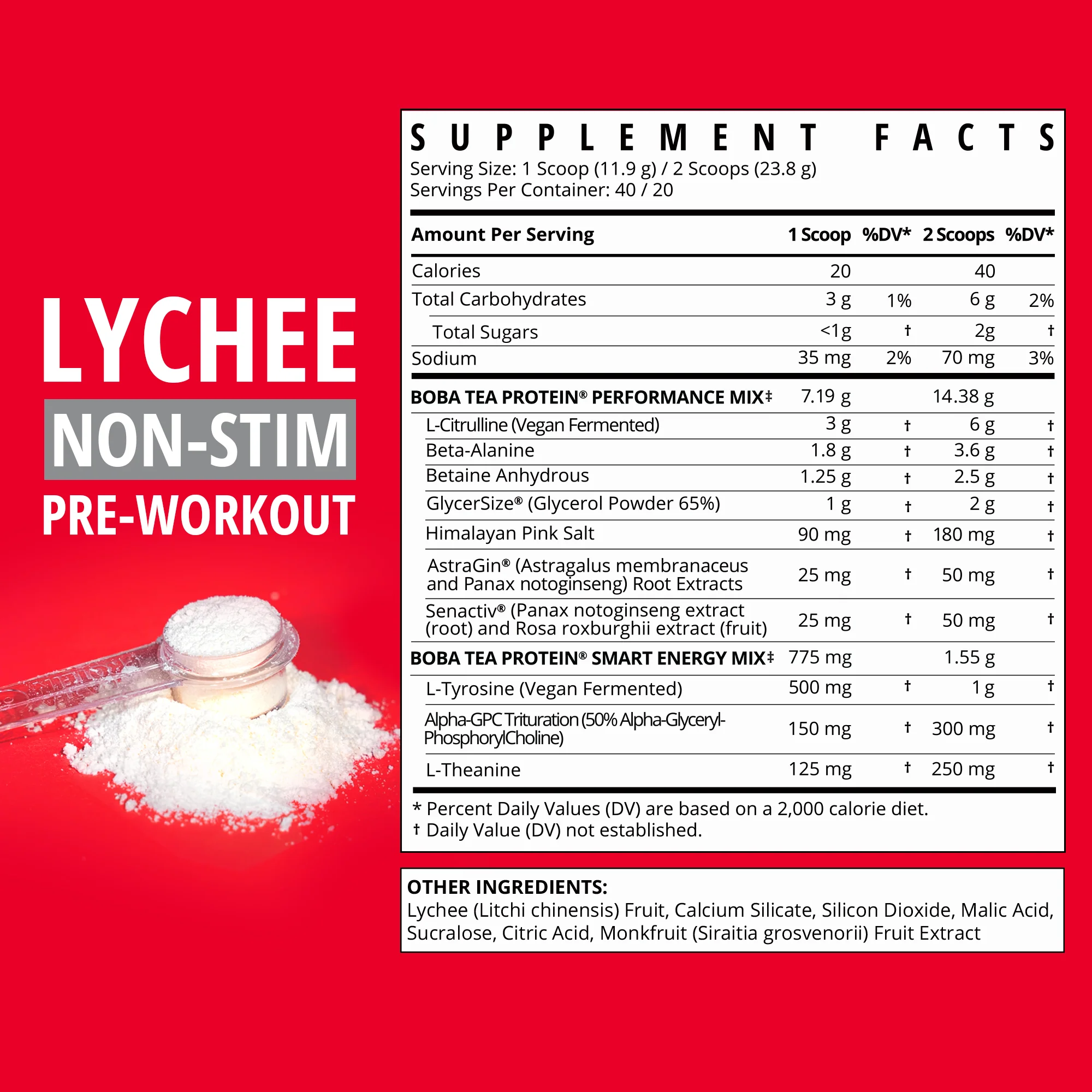 Lychee Non-Stim Pre-Workout - Image 2