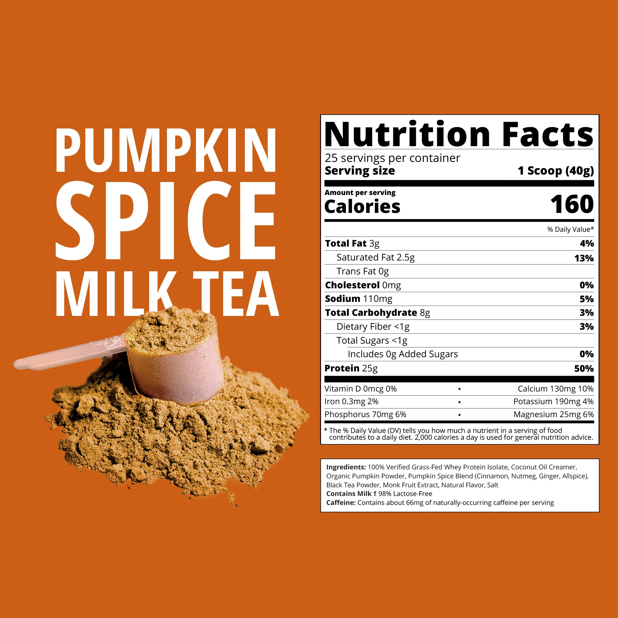 Pumpkin Spice Milk Tea Whey Protein - Image 2